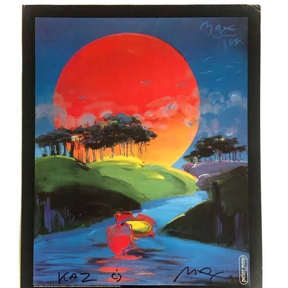 PETER MAX Signed “Without Borders” Poster (36” x 24”) - Picture 7 of 10